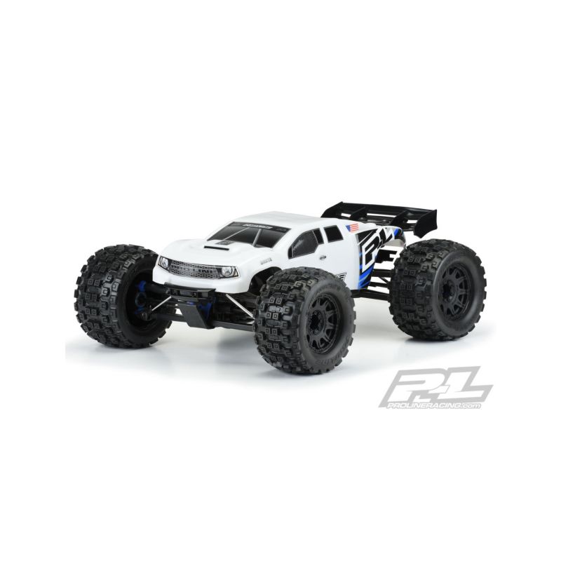 BRUTE lakovaná karoserie, bílá, předříznutá pro TRX E-REVO 2.0 - 1 BRUTE lakovaná karoserie, bílá, předříznutá pro TRX E-REVO 2.0 - 1
