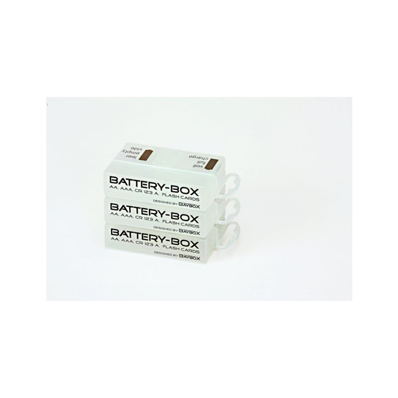 Battery BOX pro skladování a přepravu 1-4 AA, AAA baterek, 1 ks. = 1 BOX. - 1 Battery BOX pro skladování a přepravu 1-4 AA, AAA baterek, 1 ks. = 1 BOX. - 1