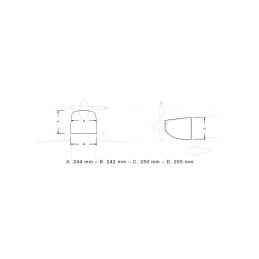 73" Laser 1850mm 35cc Červeno-Bílý - 7