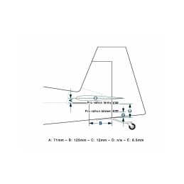 73" Laser 1850mm 35cc Červeno-Bílý - 9