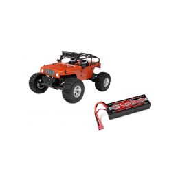 MOXOO XP - 1/10 Monster Truck 2WD - RTR - střídavý motor + 50C 5400mAh Lipo + nabíječ - 1