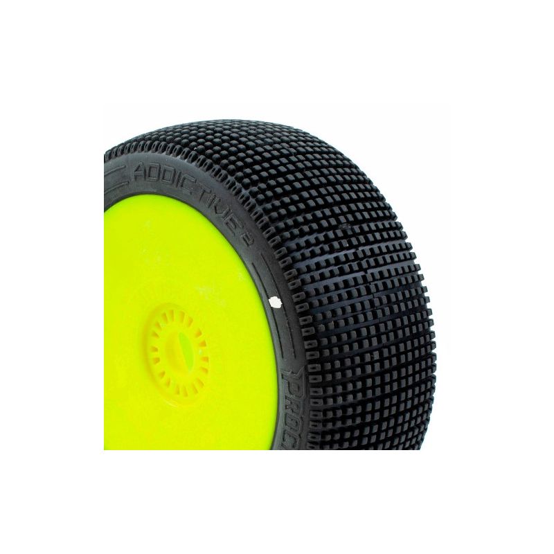ADDICTIVE V2 BUGGY C1 (SUPER SOFT) nalepené gumy, žluté disky (2 ks.) - 1