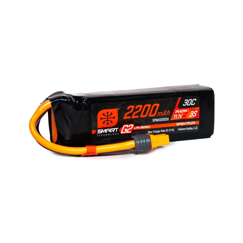 Spektrum Smart G2 LiPo 11.1V 2200mAh 30C IC3 - 1 Spektrum Smart G2 LiPo 11.1V 2200mAh 30C IC3 - 1