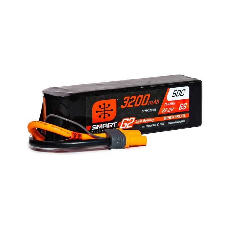 Spektrum Smart G2 LiPo 22.2V 3200mAh 50C IC5 - 1 Spektrum Smart G2 LiPo 22.2V 3200mAh 50C IC5 - 1