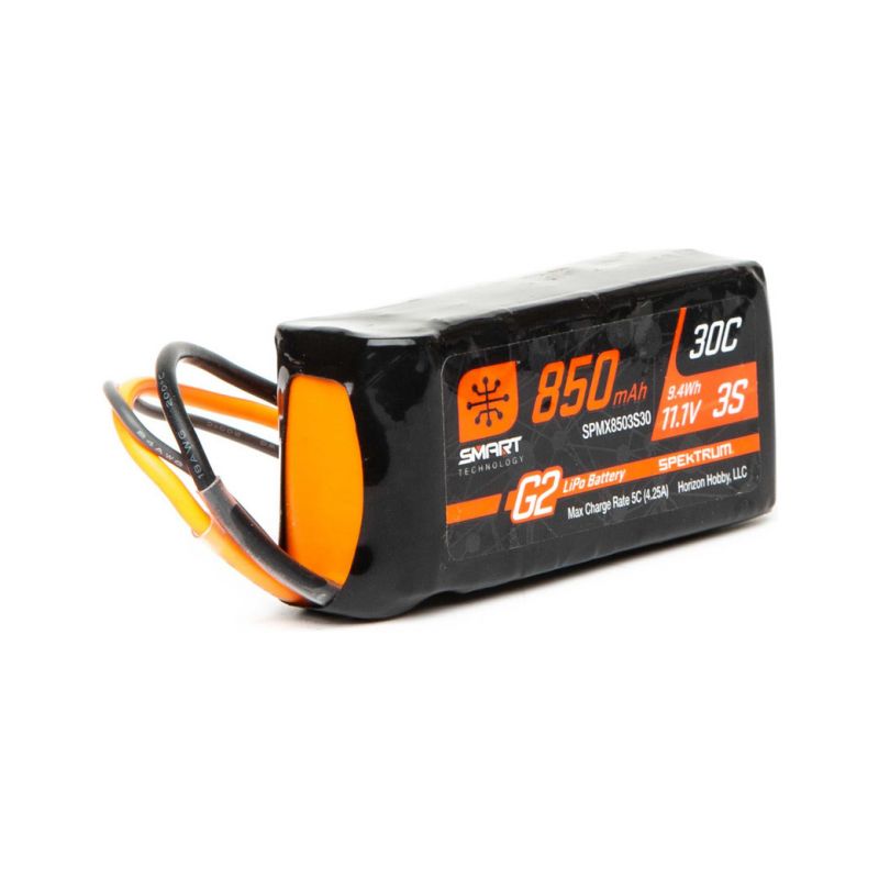 Spektrum Smart G2 LiPo 11.1V 850mAh 30C IC2 - 1 Spektrum Smart G2 LiPo 11.1V 850mAh 30C IC2 - 1