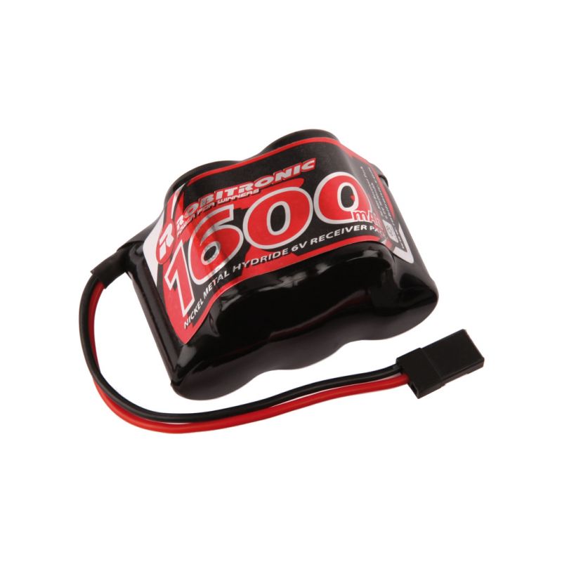 Robitronic NiMH baterie 6.0V 1600mAh kostka RX - 1 Robitronic NiMH baterie 6.0V 1600mAh kostka RX - 1