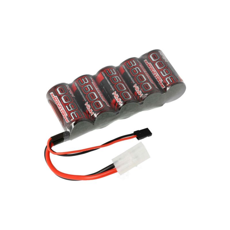 Robitronic NiMH baterie 6.0V 3600mAh plochá RX - 1 Robitronic NiMH baterie 6.0V 3600mAh plochá RX - 1