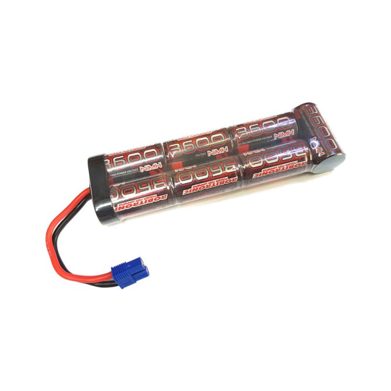 Robitronic NiMH baterie 8.4V 3600mAh plochá EC3 - 1 Robitronic NiMH baterie 8.4V 3600mAh plochá EC3 - 1