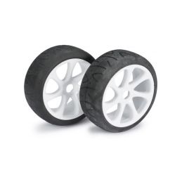 Wheel Set Buggy 7 Spoke / Street white 1:8 onroad - 1