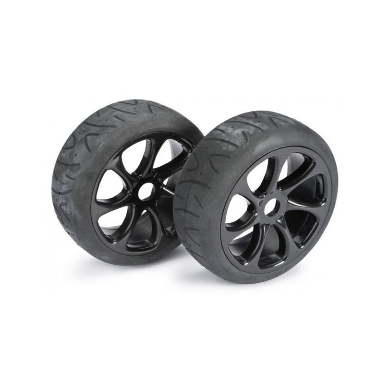 Wheel Set Buggy 7 Spoke / Street black 1:8 onroad - 1 Wheel Set Buggy 7 Spoke / Street black 1:8 onroad - 1