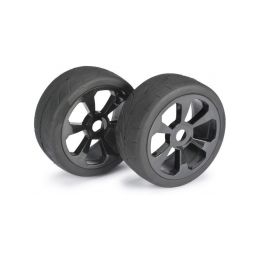 Wheel Set Buggy 6 Spoke / Street black 1:8 onroad - 1