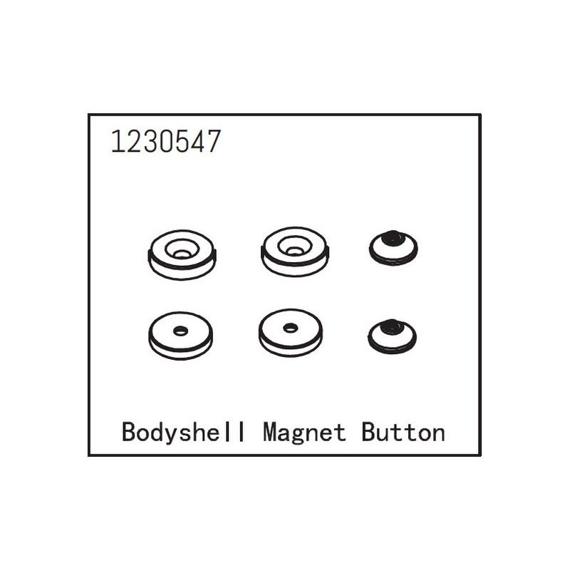 Bodyshell Magnet Button - 1