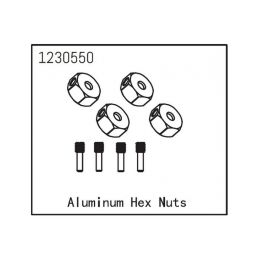Aluminum Hex Nuts (4) - 1