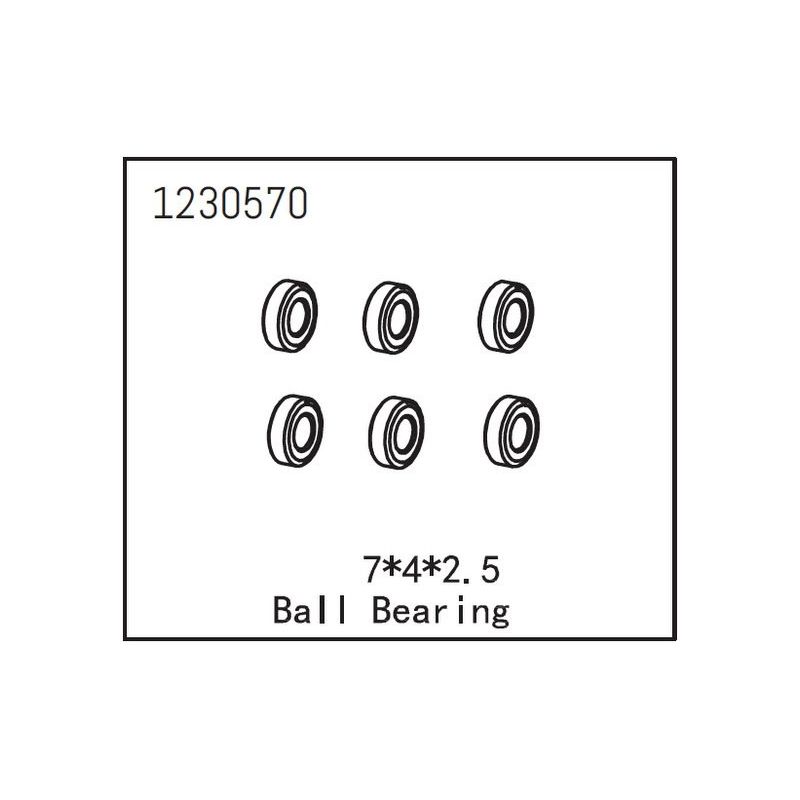 Ball Bearing 7*4*2.5 (6) - 1