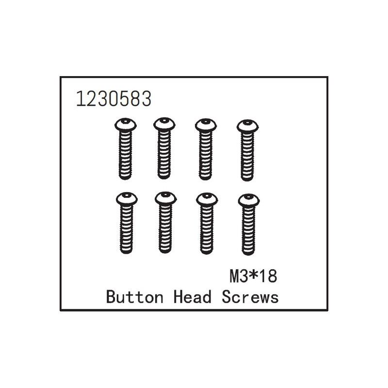 Button Head Screw M3*18 (8) - 1