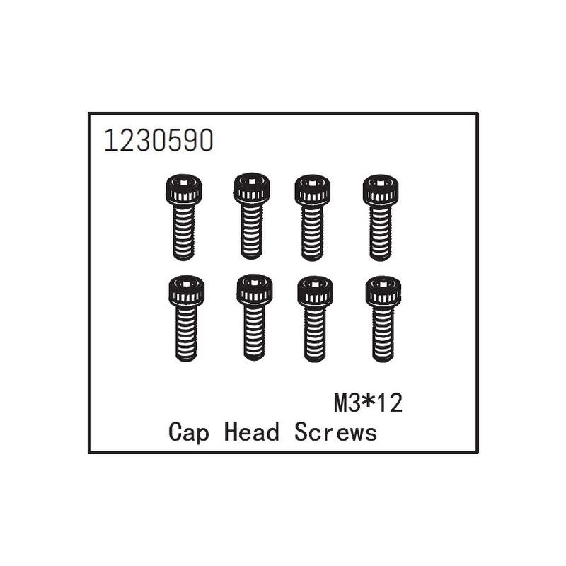 Cap Head Screw M3*12 (8) - 1
