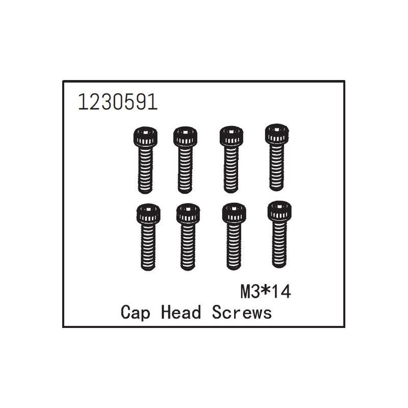 Cap Head Screw M3*14 (8) - 1