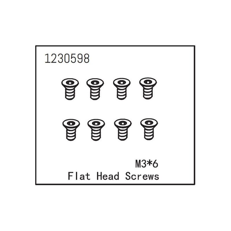 Flat Head Screw M3*6 (8) - 1