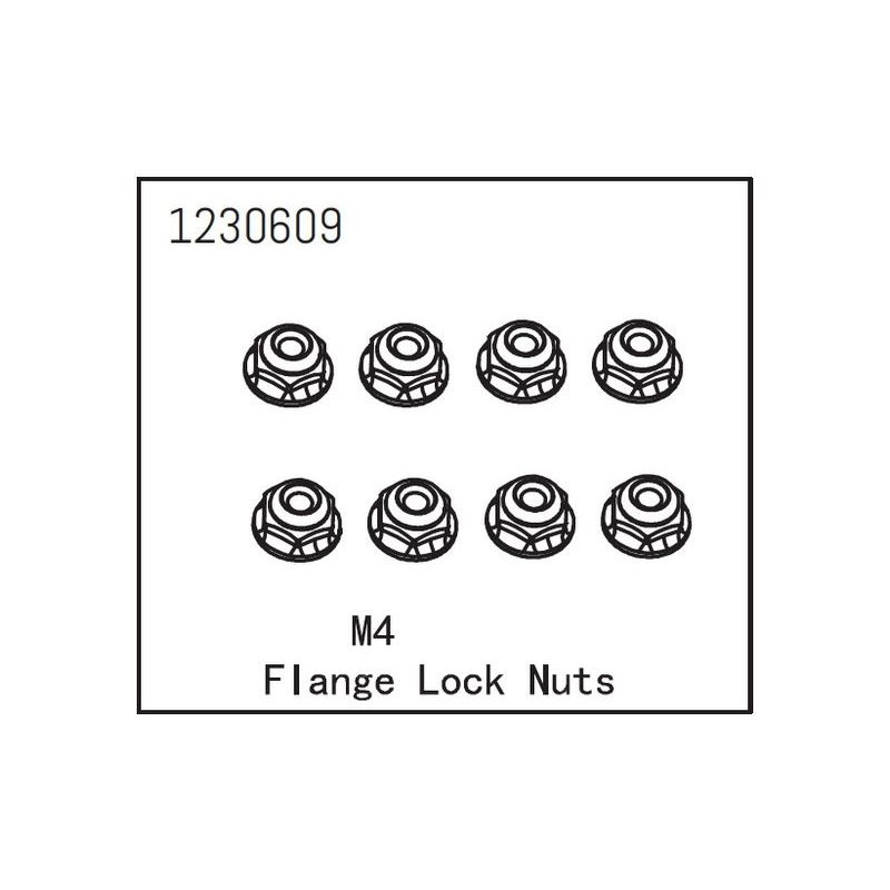 Flange Lock Nut M4 (8) - 1