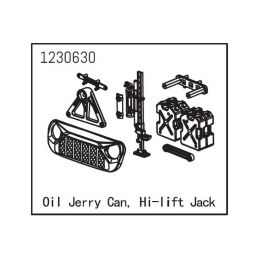 Grill, Oil Jerry Can and High Lift Jack - 1