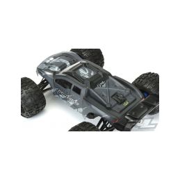 BRUTE čirá karoserie, bílá, předříznutá pro TRX E-REVO 2.0 - 3