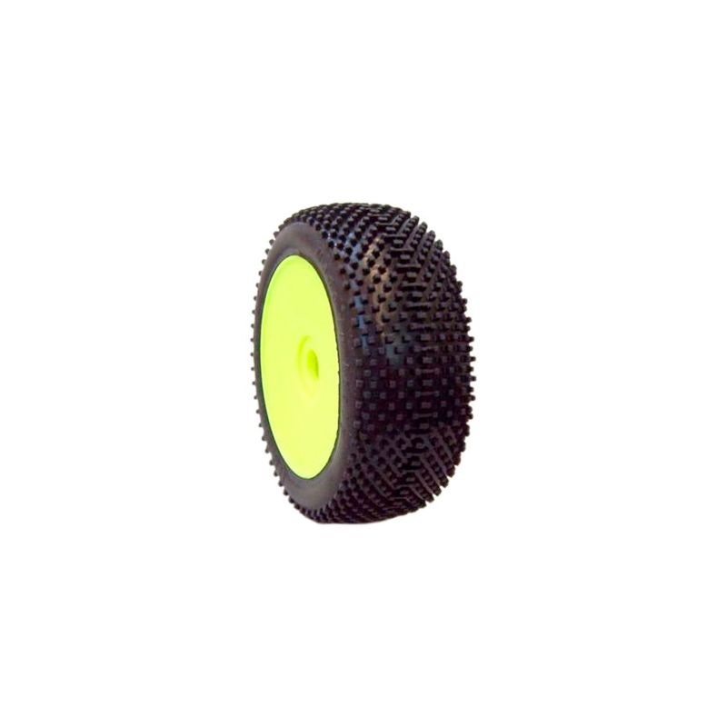1/8 DOMINATOR COMPETITION OFF ROAD gumy nalepené gumy, SUPER SOFT směs, žluté disky, 2ks. - 1