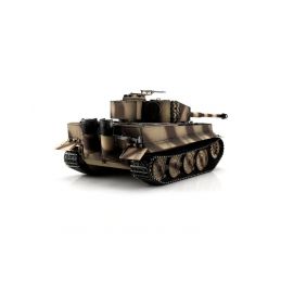 TORRO tank PRO 1/16 RC Tiger I pozdní verze pouštní kamufláž - infra IR - kouř z hlavně - 2