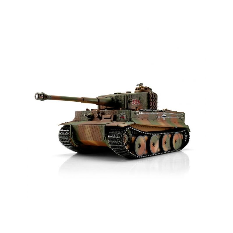 TORRO tank PRO 1/16 RC Tiger I střední verze vícebarevná kamufláž - infra IR - kouř z hlav - 1