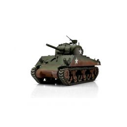 TORRO tank PRO 1/16 RC M4A3 Sherman 75mm kamufláž zelená - infra IR - Servo - 1