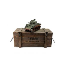 TORRO tank PRO 1/16 RC M4A3 Sherman 75mm kamufláž zelená - infra IR - Servo - 3