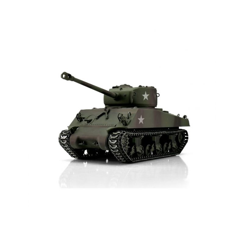 TORRO tank PRO 1/16 RC M4A3 Sherman 76mm maskovací kamufláž - infra IR - Servo - 1