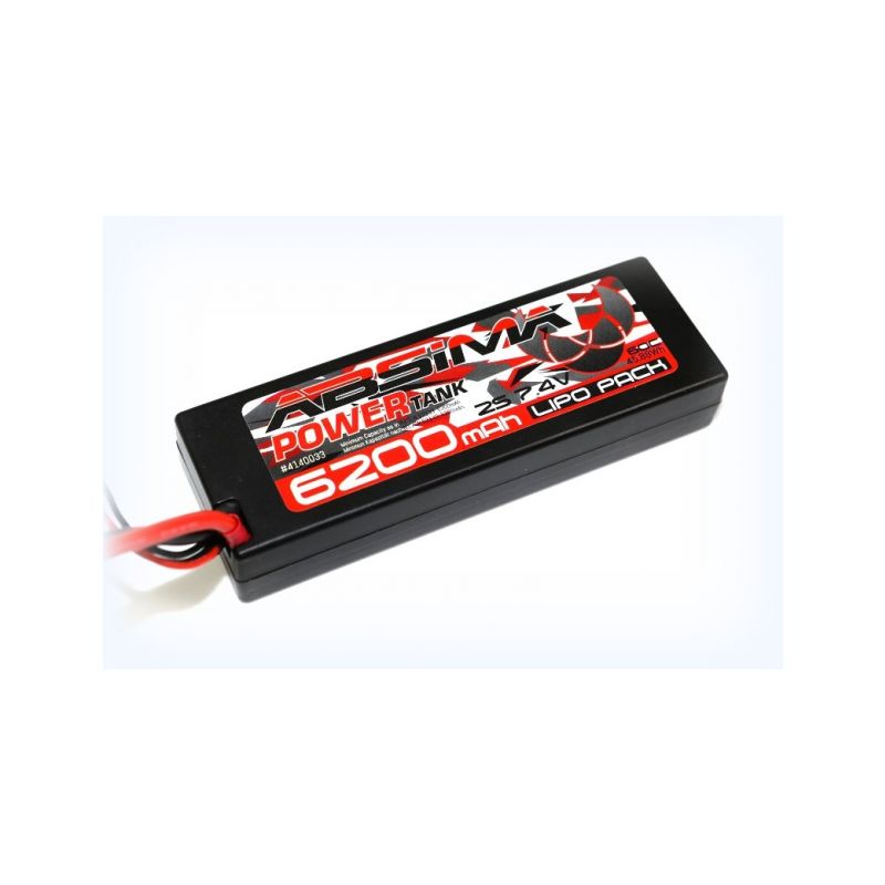 LiPo akumulátor Absima Power Tank 7,4V / 6200mAh 60C konektor XT90 - 1