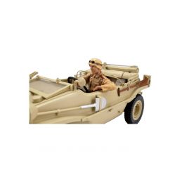 1/16 Schwimmwagen, řidič, ručně malovaný, 1 ks. (AFRIKA CORPS) - 2