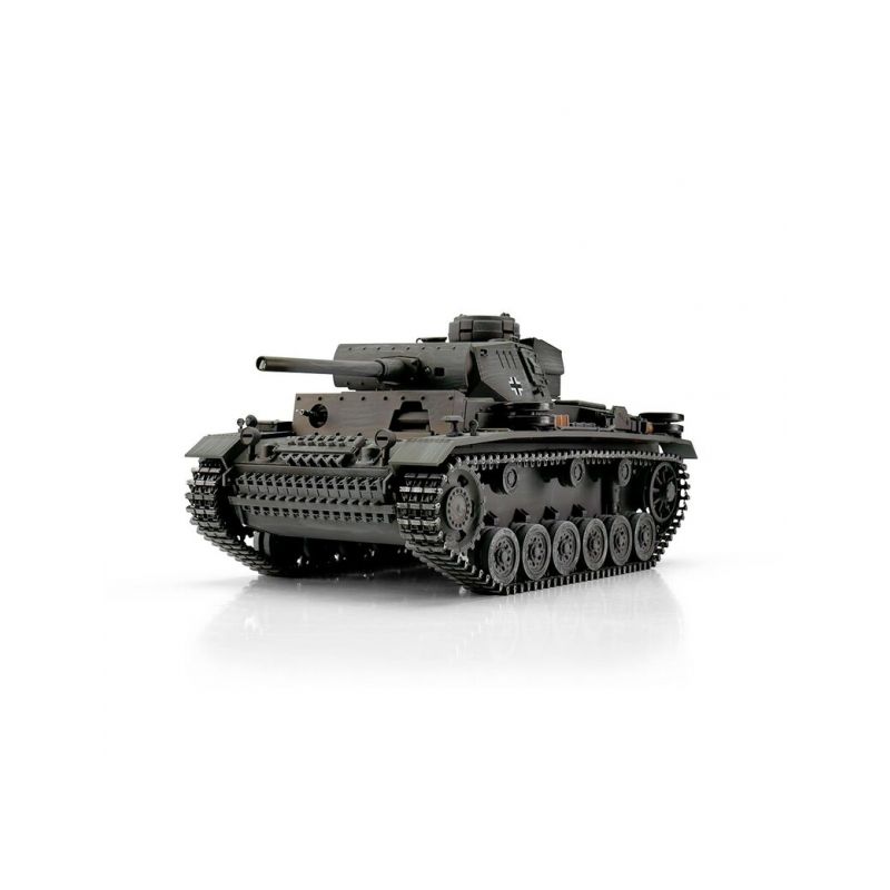 TORRO tank PRO 1/16 RC PzKpfw III provedení L šedá kamufláž - BB Airsoft - 1