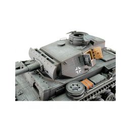 TORRO tank PRO 1/16 RC PzKpfw III provedení L šedá kamufláž - BB Airsoft - 4