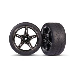Traxxas kolo 1.9", černě chromovaný disk, pneu Response (2) (zadní) - 1