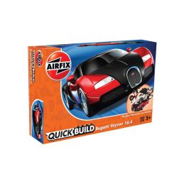 Airfix Quick Build Bugatti Veyron - červená - 1