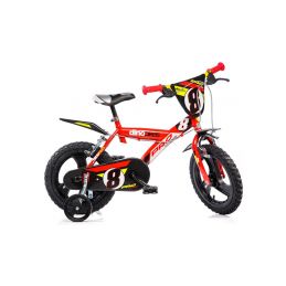 DINO Bikes - Dětské kolo 14" červené - 1