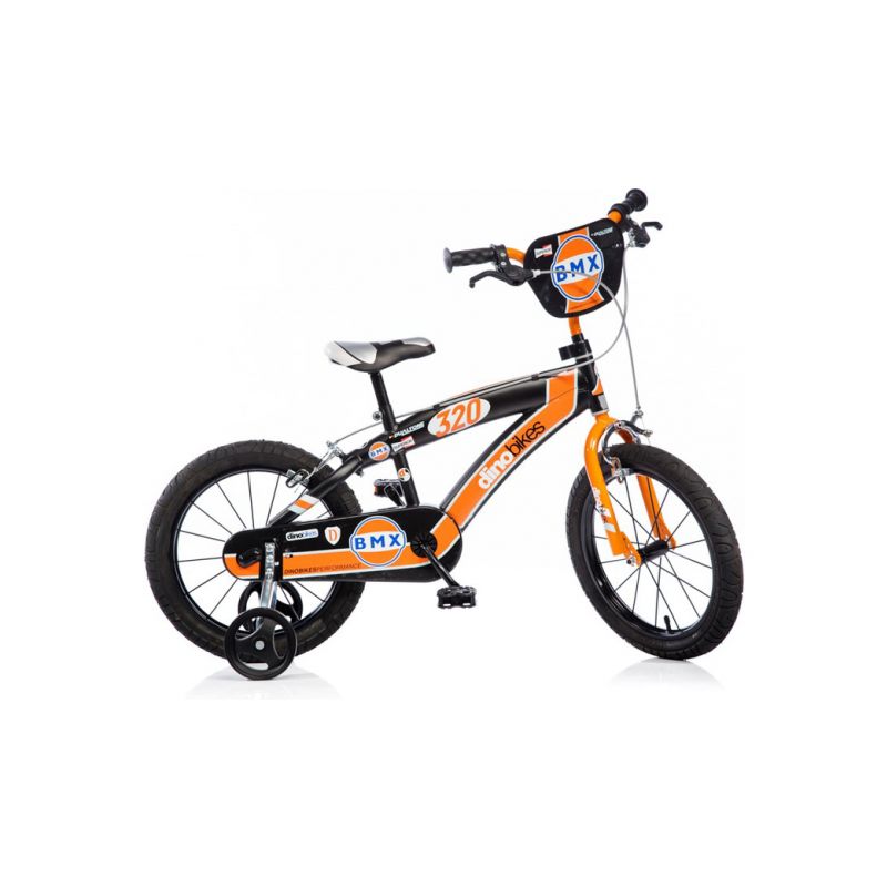 DINO Bikes - Dětské kolo 16" BMX černé - 1 DINO Bikes - Dětské kolo 16" BMX černé - 1