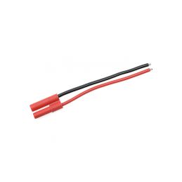 Konektor zlacený 4.0mm samec s kabelem 14AWG 10cm - 1