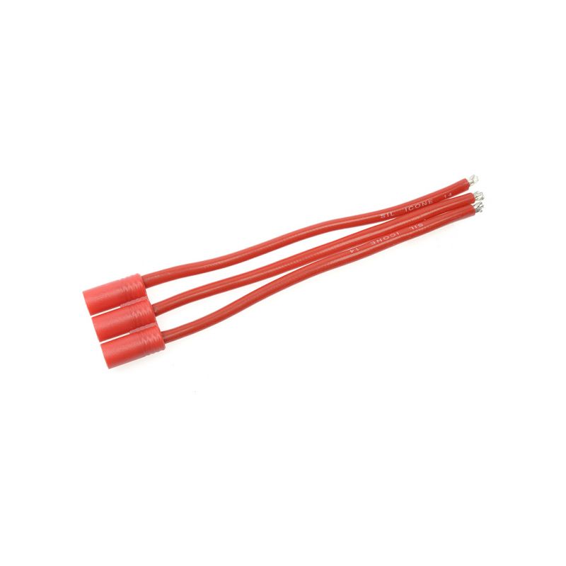 Konektor zlacený 3.5mm 3-pin samice s kabelem 14AWG 10cm - 1 Konektor zlacený 3.5mm 3-pin samice s kabelem 14AWG 10cm - 1