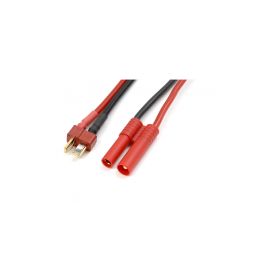 Konverzní kabel Deans samec - 4.0mm zlacený 14AWG - 2