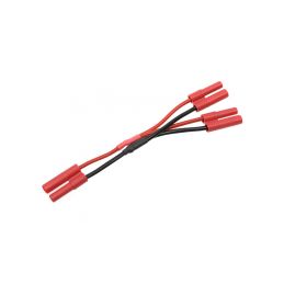 Kabel Y paralelní 2.0mm zlacený 14AWG 12cm - 1