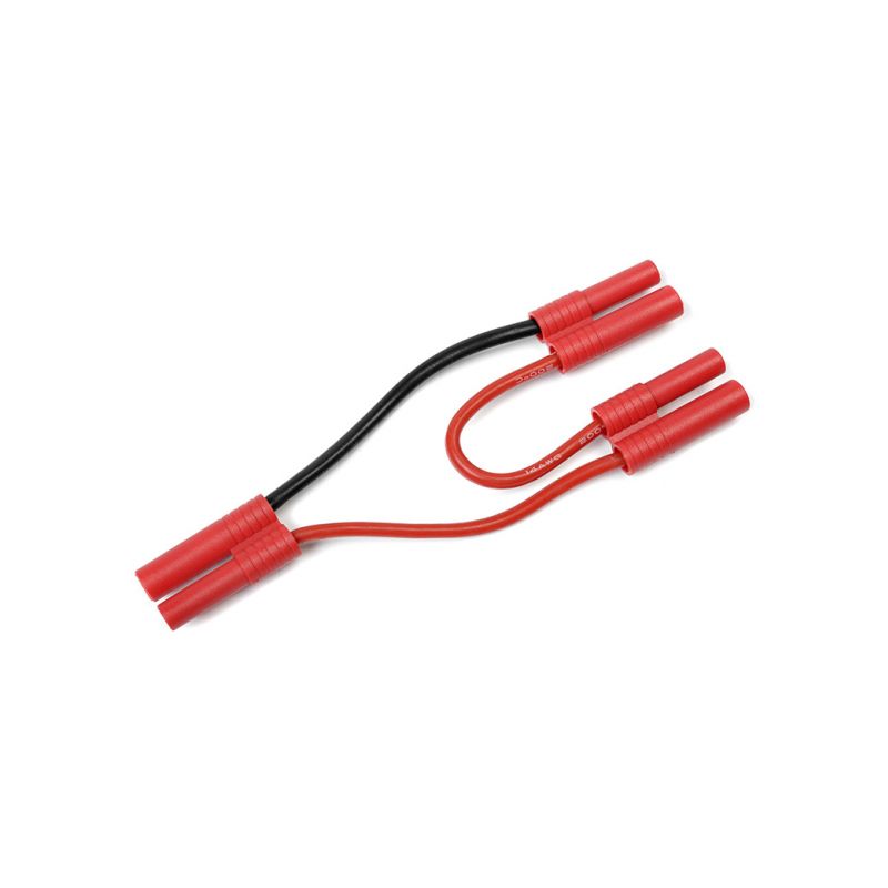 Kabel Y sériový 4.0mm zlacený 14AWG 12cm - 1 Kabel Y sériový 4.0mm zlacený 14AWG 12cm - 1