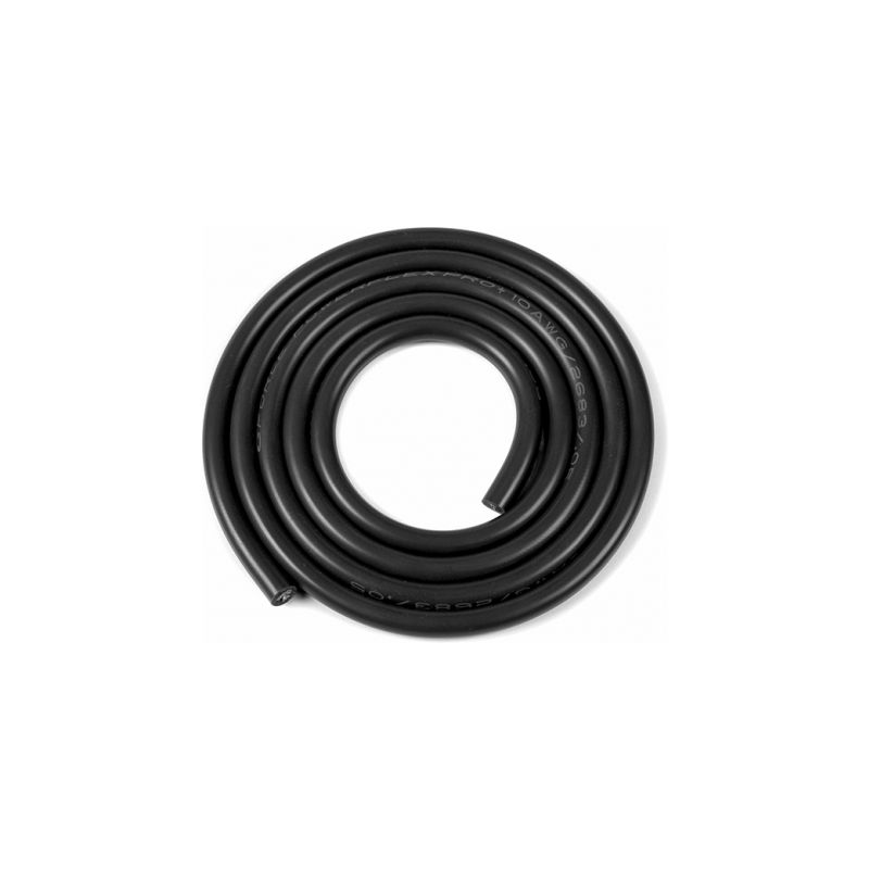 Kabel se silikonovou izolací Powerflex 10AWG černý (1m) - 1 Kabel se silikonovou izolací Powerflex 10AWG černý (1m) - 1