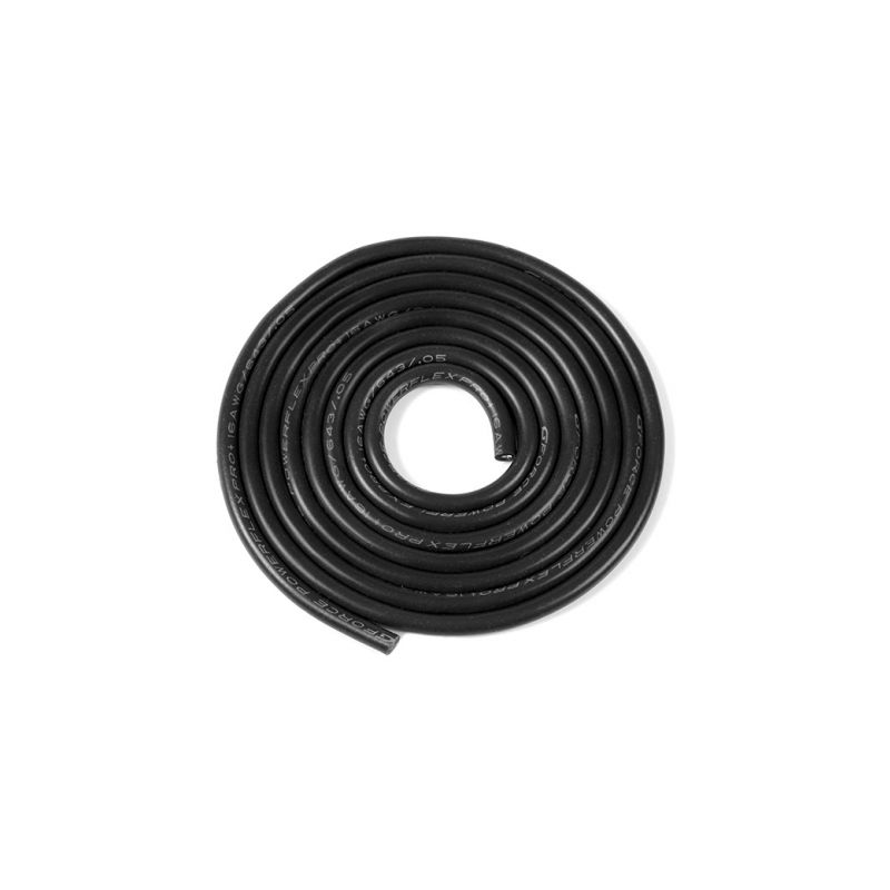 Kabel se silikonovou izolací Powerflex 16AWG černý (1m) - 1 Kabel se silikonovou izolací Powerflex 16AWG černý (1m) - 1