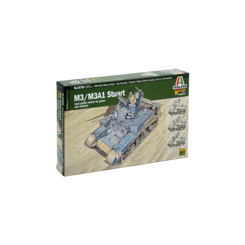 Italeri Wargames - M3/M3A1 Stuart (1:56) - 1 Italeri Wargames - M3/M3A1 Stuart (1:56) - 1