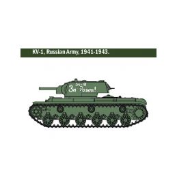 Italeri tank KV1 / KV2 vč. tankisty (1:56) - 3