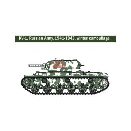 Italeri tank KV1 / KV2 vč. tankisty (1:56) - 4