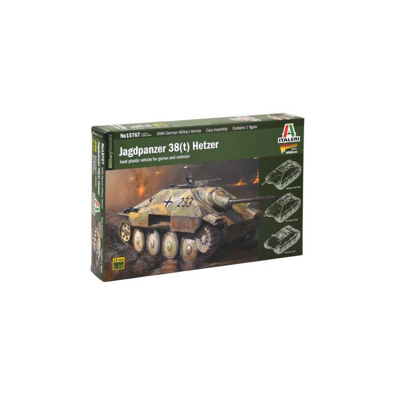 Italeri Wargames Jagdpanzer 38(t) Hetzer (1:56) - 1 Italeri Wargames Jagdpanzer 38(t) Hetzer (1:56) - 1